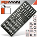 FIXMAN TRAY 57 PIECE 1/4' DRIVE SOCKETS AND ACCESSORIES